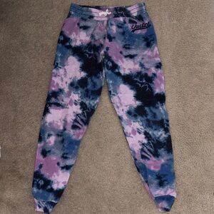 Justice Kids Tie-Dye Joggers - Purple and Blue